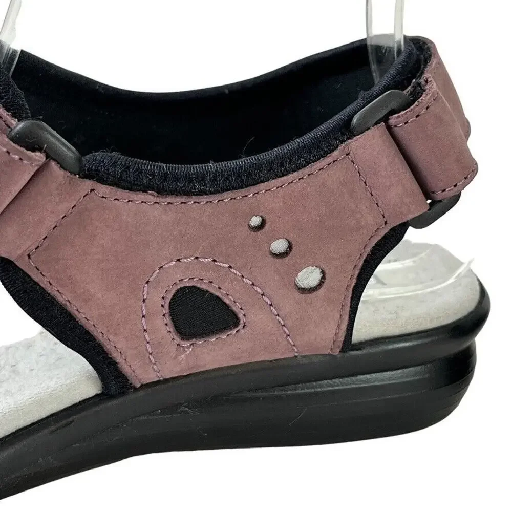 Hotter Comfort Concept Purple Strappy Sporty Casual Sandals Shoes sz 8